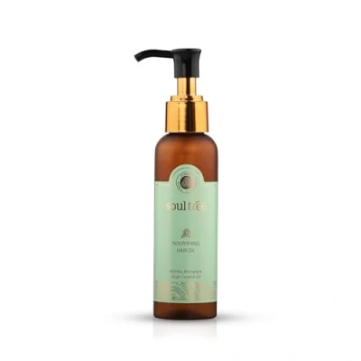 Image of SOULTREE Nourishing Hair Oil with Methika, Bhringraj &amp; Virgin Coconut (120 Ml)