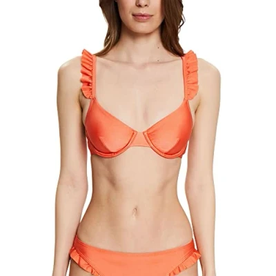 Image of ESPRIT Bodywear Women&#039;s ZALEY Beach uw.Bra Bikini, Coral, 38B