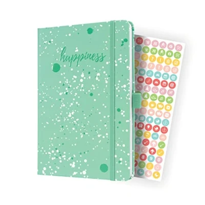 Image of SIGEL J4303 Jolie Weekly planner 2024, Green Happiness, 13,5 x 20,3 cm, hardcover, 174 pages,