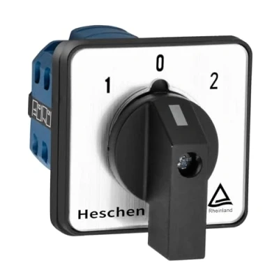 Image of Heschen Universal Rotary Cam Selector Changeover Switch SZW26 20/D303.3 660V 20A 3 Position Phase 12 Terminals CE