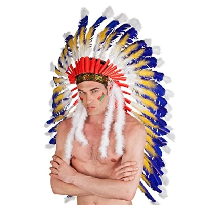 Image of Boland 10131863 chief Indian Feather Clothing, Multicoloured, Standard Size