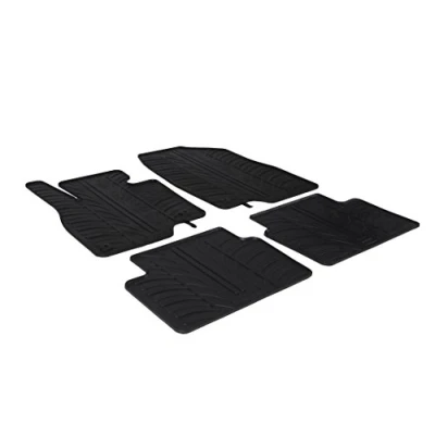 Image of Gledring Rubber Mat Set Compatible with Mazda 3 2013 2019 (T Profile 4 Piece + Mounting Clips)