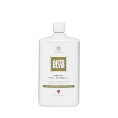 Image of Autoglym Ceramic Wash and Protect, 1 Litre Triple Action Car Shampoo, pH Neutral, Up to 33 Washes Concentrated Soap Wax Safe for Coating Water Repellent Protection