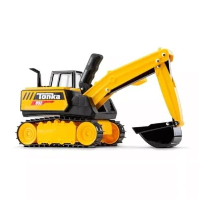 Image of Tonka Steel Classics Mighty Excavator Kids Construction Toys for Boys and Girls, Vehicle Creative Play, Motor Skill Development Ages 3+ Basic Fun 06182