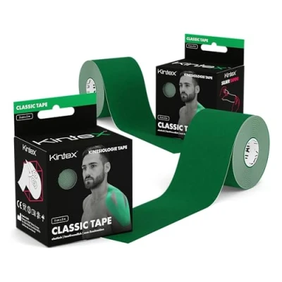 Image of Kintex Kinesiology Classic Physio Therapy Tape 5 cm x m Green 2 Rolls