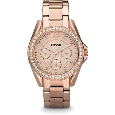 Image of Fossil Riley ES2811 Wristwatch for Women with Zircons