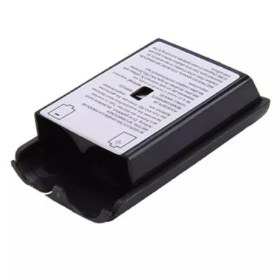 Image of Black AA Battery Holder Shell Back Door Cover Lid Replacement, Compatible with Xbox 360 Wireless Controllers