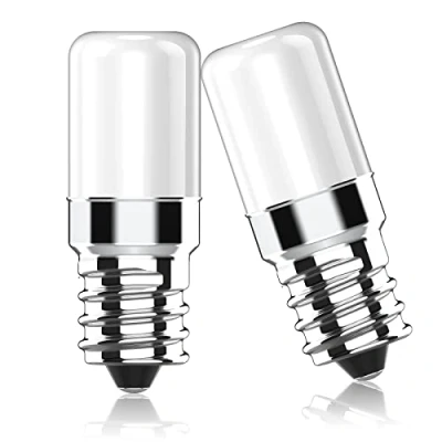 Image of RuLEDne LED Fridge Lamp, E14 Lights, 2 W Replacement for 15 20 25 Halogen Lamps or Incandescent, Warm White 2700 K, Lamp 170 lm, 360 Beam Angle, Non dimmable AC 230 V, Pack of