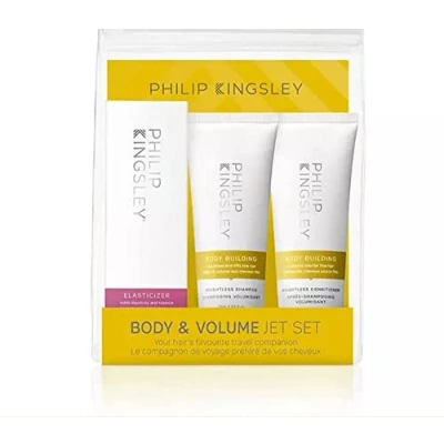 Image of Philip Kingsley Haircare Body &amp; Volume Travel Set, Building Shampoo and Conditioner Volumizing for Fine Limp Flat Fly Away Hair, Deep Conditioning Hair Mask, Adds Shine