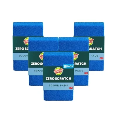 Image of Scotch Brite Scour pad, Stainless Steel, Blue