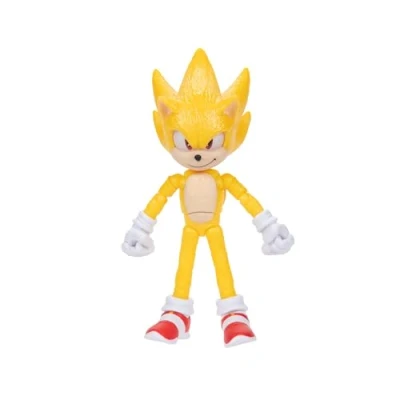 Image of Sonic The Hedgehog 3 Movie Super Collector Toy Figure by Jakks Pacific, Stands 5 / 13 cm Tall, Highly Articulated for Boys/Girls, Officially Licensed Movie, Suggested Ages 3+
