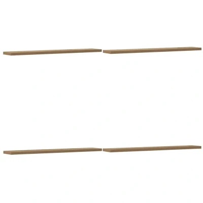 Image of vidaXL Floating Shelves Set 4 pcs Engineered Wood Artisan Oak Wall Mounted Bookshelf Boards 60 x 10 1.5 cm
