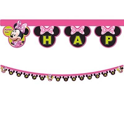 Image of Disney Junior Minnie 53821 87869 Mickey &amp; Friends Banner, Pink