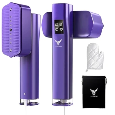 Image of AAMSRAK Clothes Steamer, Handheld Steamer Clothing for Wrinkle Removal, Travel Clothes, 20s Fast Heat Up Garment Lightweight Steam Iron Handheld, Ideal Travel, Home &amp; Office