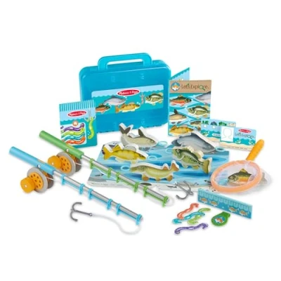 Image of Melissa &amp; Doug 40806 Let&#039;s Explore Fishing Set Pretend Play 3+ Gift for Boy or Girl