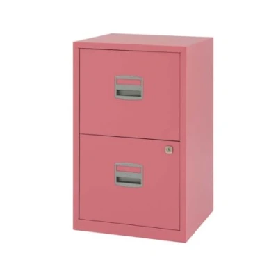 Image of Bisley Home Filer A4 672x413x400mm Metal Filing Cabinet Pink