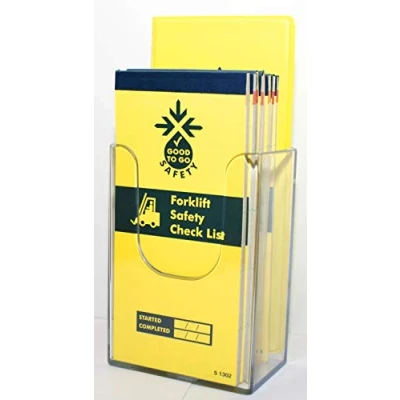 Image of Good to Go Safety Wallmounted Leaflet Dispenser (1/3rd A4) 109x159x65mm Clear Acryllic