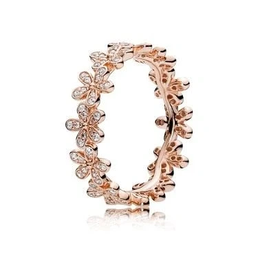 Image of PANDORA Moments Women&#039;s Sterling Silver Two Sparkling Hearts Cubic Zirconia Ring, Size 56, No Box