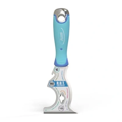 Image of Axus Decor 8 in 1 Multi Use Painter&#039;s Tools 3&quot; / 75mm Paint Scraper for Removing and Wallpaper Ideal Professional &amp; DIY Projects, Stainless Steel Ergonomic Handle
