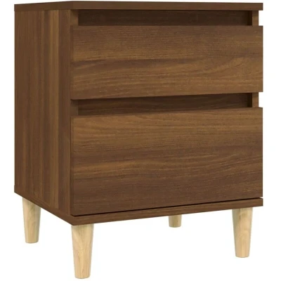 Image of vidaXL Bedside Cabinet Brown Oak 40x35x50 cm