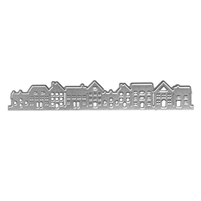 Image of Mllepjdh Houses Metal Cutting Dies Stencil Scrapbook Album Paper Card Template Mold Scrapbooking Die Cuts
