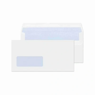 Image of Blake Purely Everyday DL 110 x 220 mm 80gsm Self Seal Window Envelopes (FL2884/500) White Pack of 500