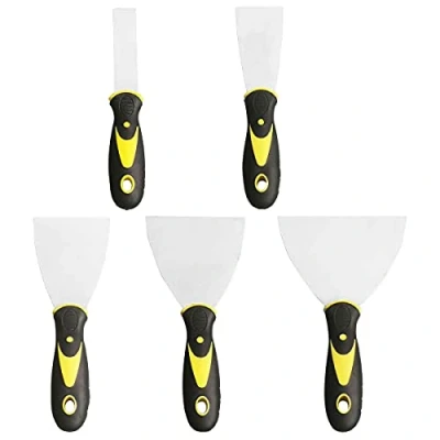 Image of Wallpaper Paint Scrapers, 5 Pcs Scraper Filling Putty Tool Set for DIY Decorating Removal