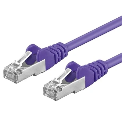 Image of Premium Cord Patch Cable CAT6a S FTP, RJ45 RJ45, AWG 26/7 1m Colour Purple