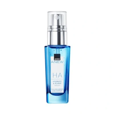 Image of Avon Anew HA Hydrate &amp; Plump Serum 30ml, Infused With a High Concentration of Hyaluronic Acid Complex, Reduces the Look Fine Lines, Co created by Dermatologists and Scientists, Cruelty Free