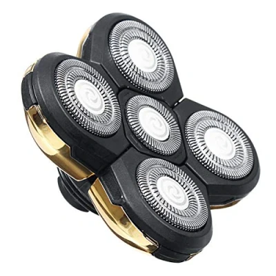 Image of Shaver Blade Heads, 5 Heads Beard Cutter Replacement Easy Install Electric Razor Head for and Face