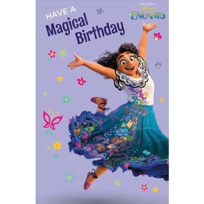 Image of Disney Mirabel Birthday Greetings Card for Girls,Encanto Design Young Girls Boys Happy Niece/Granddaughter/Daughter/Sister,Cute Children/Kids Party Cards