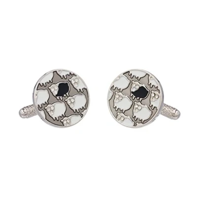 Image of Cufflinks Black Sheep in a Flock Of an Onyx Art Cufflink Box