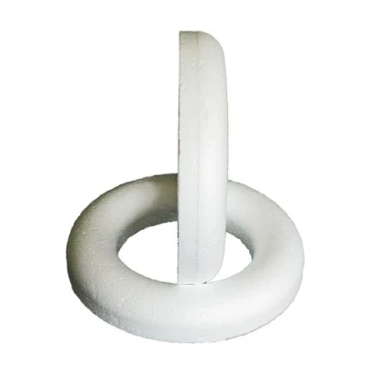 Image of Craftmill Half Rounded Polystyrene Rings / Wreaths 30cm (300mm) Box of (5)