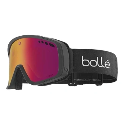 Image of bollé Mammoth Cylindrical Snow Goggle Matte Black Volt Ruby