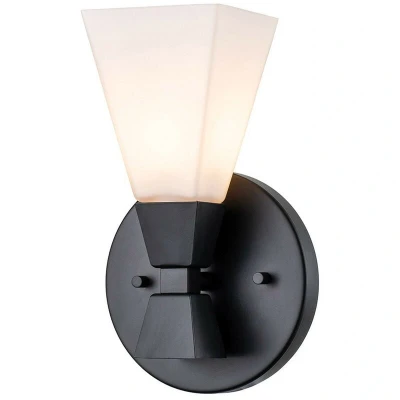 Image of Bowtie Bathroom Wall Lamp, Matte Black IP44