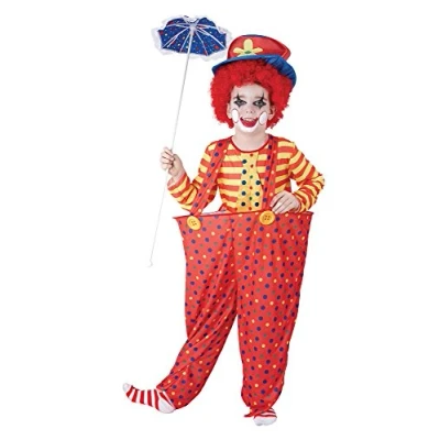 Image of Multicolor Hoop Clown Kids Costume Set (Small Size) Perfect for Parties, Fairytale &amp; Stories, Dress Up Fun, Imaginative Play