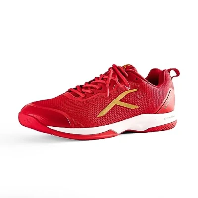 Image of HUNDRED Men&#039;s Infinity Pro Sneaker, Red/Gold, 8 UK