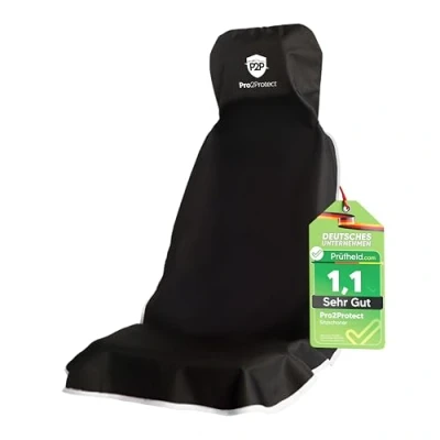 Image of Pro2Protect Premium Car Seat Protector Front Waterproof Universal Compatible Covers, Protectors Covers Protective Cover Front, Protector,
