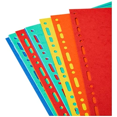 Image of Exacompta Ref 2112E Forever Collection 100% Recycled Dividers Suitable for A4+ Documents, 220gsm Card, 12 Position Multicoloured