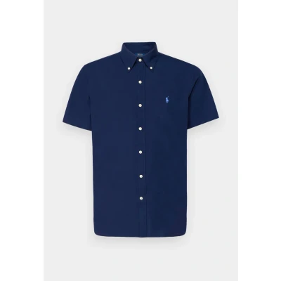 Image of Polo Ralph Lauren Custom FIT Stretch Poplin Shirt Shirt, Men&#039;s, Size: XS, Newport navy