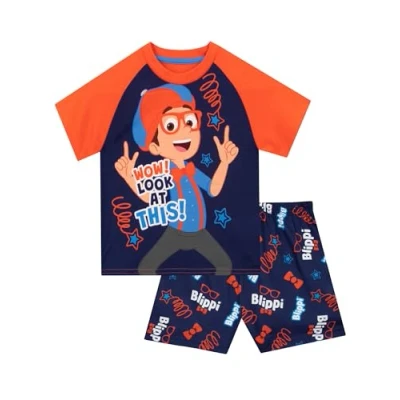 Image of Blippi Pyjamas Boys Short Fun Boys’ Pyjama Sets Multicoloured 7 8 Years