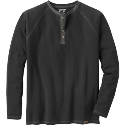 Image of Legendary Whitetails Men&#039;s Standard Recluse Henley, Black, Large