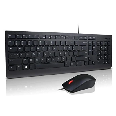 Image of Lenovo 4X30L79921 keyboard Mouse included Universal USB QWERTY UK English Black