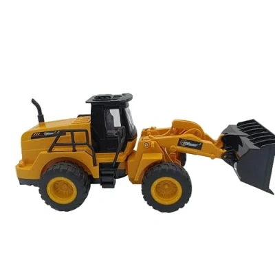 Image of Top Race 5 Channel Remote Control Front Loader Fully Functional RC Construction Truck Toy for Kids Ages and Up