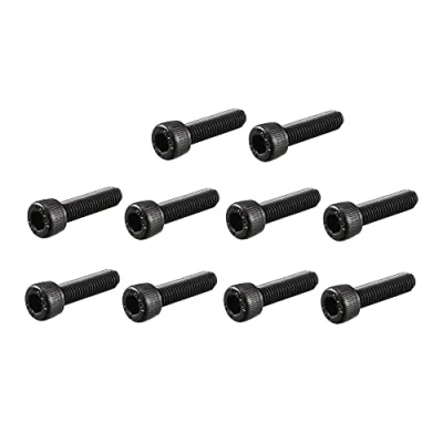 Image of Sourcingmap M5 x 20mm 12.9 Alloy Steel Hex Socket Head Cap Screws Bolt Black 30pcs