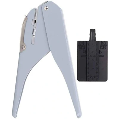 Image of Mushroom Hole Puncher, Handled One Puncher for Loose Leaf Pages Notebook Offices School Supplies(Gray)