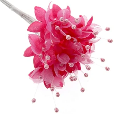 Image of Corsage Creations Pearled Baby&#039;s Breath Fuchsia (6 bunches x 12 stems)