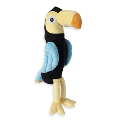 Image of Karlie Dog Toy Plush Bird L: 38 cm W: 14 H: 8 Blue/Yellow Toucan