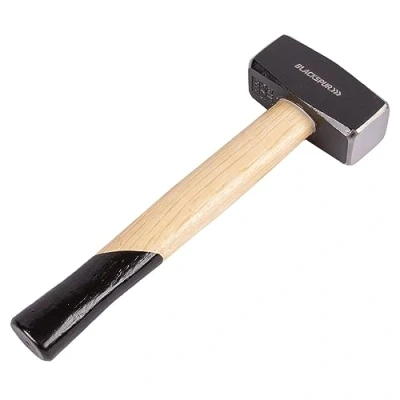 Image of 1kg Carbon Steel Club Hammer with Wooden Handle By Blackspur