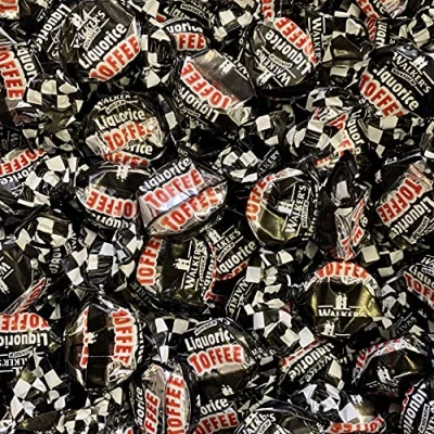 Image of Walker&#039;s Nonsuch Liquorice Toffees 700g Re Sealable Pouch by The Gourmet Sweet Company